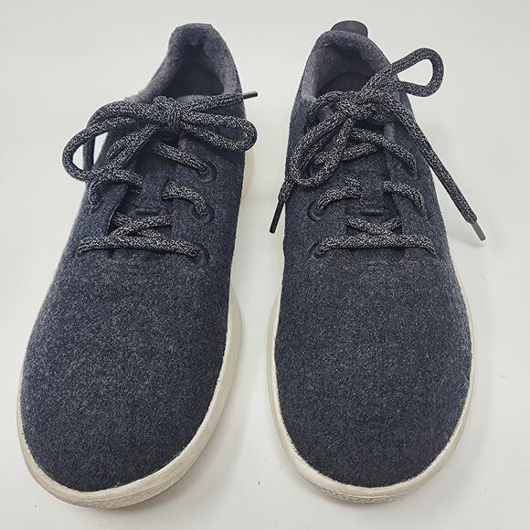 Allbirds Sneakers Women 9M Mizzle Wool Runners 0120 NV1 Grey Cream Sole Low Top - Picture 3 of 10